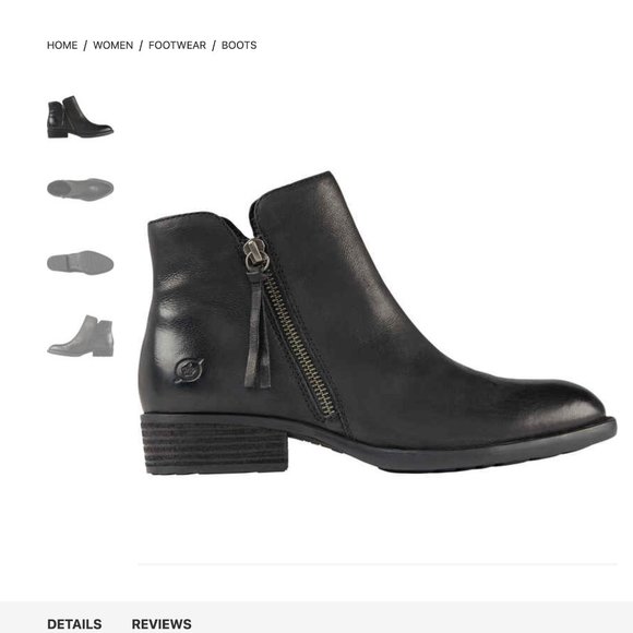 Born black leather spring into spring boots NWT sz 39 "jaylean" - Picture 1 of 10